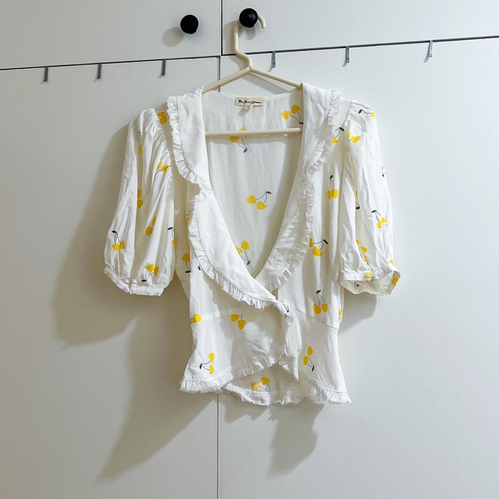 For Love and Lemons Ashland Wrap Blouse